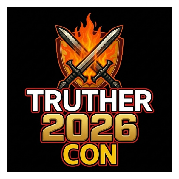 TrutherCon 2026 stacked lockup on black